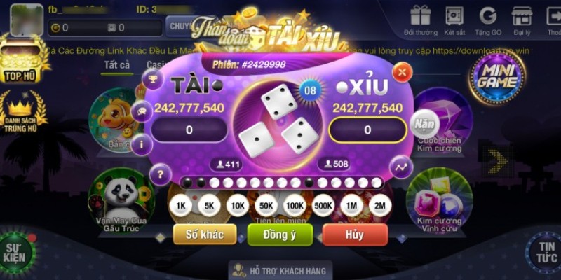 Cách Chơi Game Tài Xỉu Rút Tiền Mặt